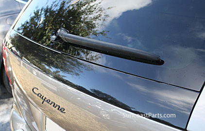 MWMotoring Chrome Trunk Tailgate Trim Molding For Porsche Cayenne 2003-2010 - Peel & Stick